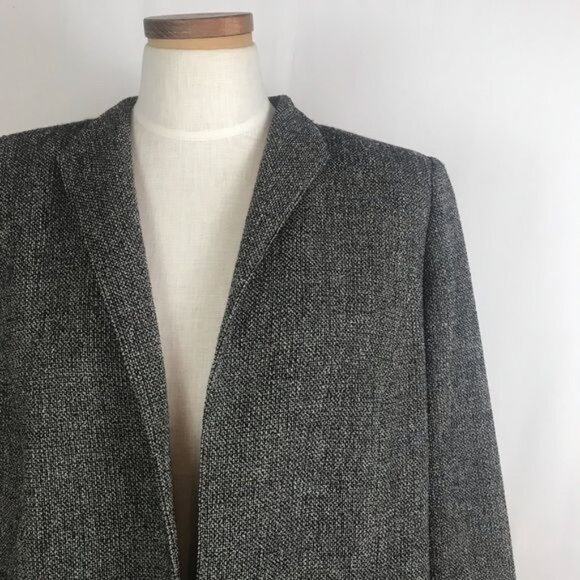 MARINA RINALDI Heather Gray Wool Cardigan Jacket Sz 23 US Medium - Picture 5 of 6
